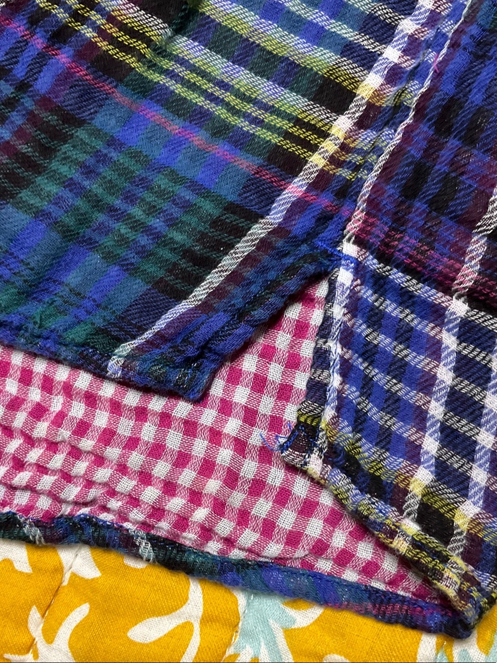 True Craft Blue & Purple Plaid Long Tunic/ Dress - Picture 13 of 14